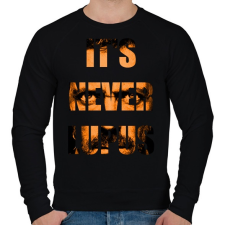 PRINTFASHION IT'S NEVER LUPUS - Férfi pulóver - Fekete férfi pulóver, kardigán