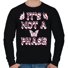 PRINTFASHION It's not a phase - Férfi pulóver - Fekete férfi pulóver, kardigán