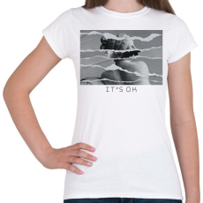 PRINTFASHION It's OK - szobrok - Női póló - Fehér