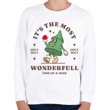 PRINTFASHION It's the most wonderfull - Gyerek pulóver - Fehér gyerek pulóver, kardigán