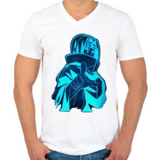 PRINTFASHION Itachi Ghost - Férfi V-nyakú póló - Fehér férfi póló