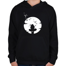 PRINTFASHION Itachi - Gyerek kapucnis pulóver - Fekete gyerek pulóver, kardigán