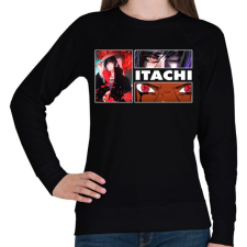 PRINTFASHION Itachi Uchiha montage - Női pulóver - Fekete női pulóver, kardigán