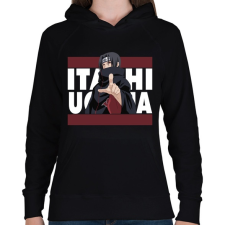 PRINTFASHION Itachi Uchiha - Női kapucnis pulóver - Fekete női pulóver, kardigán