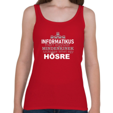 PRINTFASHION ithero-hu-dark - Női atléta - Cseresznyepiros női trikó