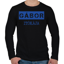 PRINTFASHION Itókája - névvel (bögre) - Férfi hosszú ujjú póló - Fekete férfi póló