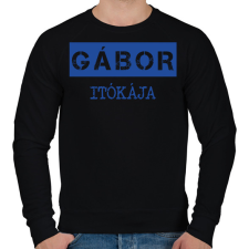 PRINTFASHION Itókája - névvel (bögre) - Férfi pulóver - Fekete férfi pulóver, kardigán