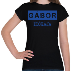 PRINTFASHION Itókája - névvel (bögre) - Női póló - Fekete
