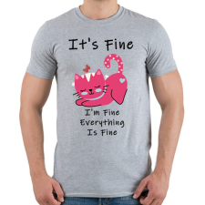 PRINTFASHION its fine - Férfi póló - Sport szürke férfi póló