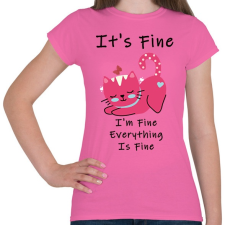 PRINTFASHION its fine - Női póló - Rózsaszín női póló