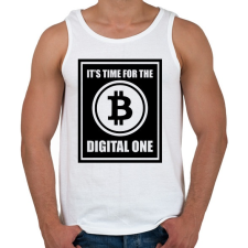 PRINTFASHION Its-time-for-the-digital-one - Férfi atléta - Fehér atléta, trikó