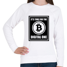 PRINTFASHION Its-time-for-the-digital-one - Női pulóver - Fehér