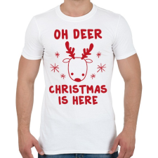 PRINTFASHION Itt a karácsony - Férfi póló - Fehér női póló