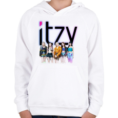 PRINTFASHION ITZY - Gyerek kapucnis pulóver - Fehér