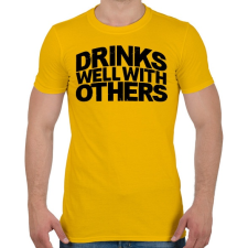 PRINTFASHION Ivászat - Férfi póló - Sárga férfi póló