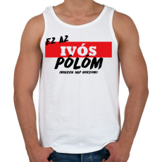 PRINTFASHION Ivós póló - Férfi atléta - Fehér