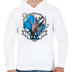 PRINTFASHION Izé firka - Férfi kapucnis pulóver - Fehér