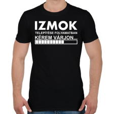 PRINTFASHION Izmok telepítése folyamatban... - Férfi póló - Fekete férfi póló