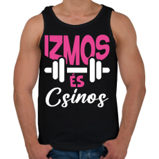 PRINTFASHION Izmos és csinos - Férfi atléta - Fekete