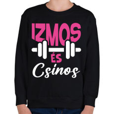 PRINTFASHION Izmos és csinos - Gyerek pulóver - Fekete