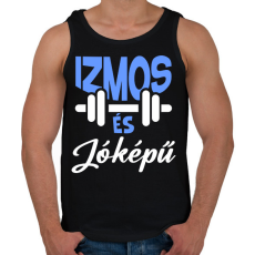 PRINTFASHION Izmos és jóképű - Férfi atléta - Fekete