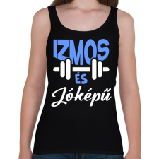 PRINTFASHION Izmos és jóképű - Női atléta - Fekete női trikó