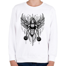 PRINTFASHION Izmos nő - Gyerek pulóver - Fehér
