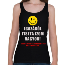 PRINTFASHION izmos vagyok - Női atléta - Fekete
