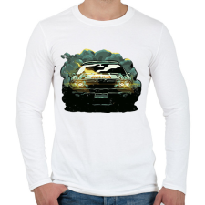 PRINTFASHION Izomautó - Férfi hosszú ujjú póló - Fehér férfi póló