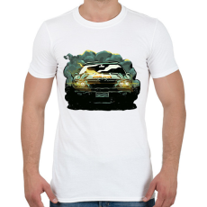 PRINTFASHION Izomautó - Férfi póló - Fehér