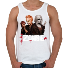 PRINTFASHION Izombie - Férfi atléta - Fehér atléta, trikó