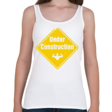 PRINTFASHION Izomépítés folyamatban - Női atléta - Fehér női trikó