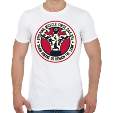 PRINTFASHION Izomerő - Férfi póló - Fehér