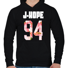 PRINTFASHION J-Hope BTS - Férfi kapucnis pulóver - Fekete