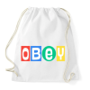 PRINTFASHION J-Hope OBEY - Sportzsák, Tornazsák - Fehér