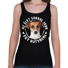 PRINTFASHION Jack Russel Terrier - Női atléta - Fekete