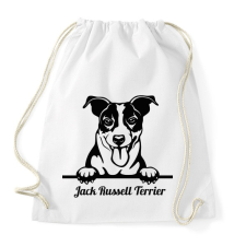 PRINTFASHION Jack Russel Terrier - Sportzsák, Tornazsák - Fehér tornazsák