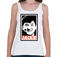 PRINTFASHION Jackie Chan - Női atléta - Fehér