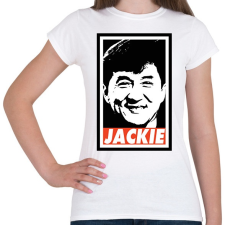 PRINTFASHION Jackie Chan - Női póló - Fehér női póló