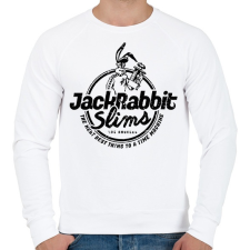 PRINTFASHION Jackrabbit - Férfi pulóver - Fehér férfi pulóver, kardigán