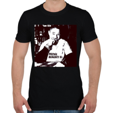 PRINTFASHION Jafi - Férfi póló - Fekete férfi pulóver, kardigán