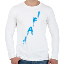 PRINTFASHION jafi jeges embléma - Férfi hosszú ujjú póló - Fehér férfi póló