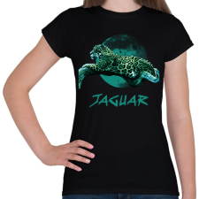 PRINTFASHION JAGUAR BLUE - Női póló - Fekete női póló