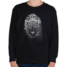PRINTFASHION Jaguár - fehér - Gyerek pulóver - Fekete gyerek pulóver, kardigán
