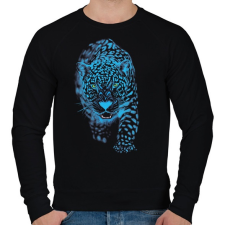 PRINTFASHION Jaguár - Férfi pulóver - Fekete férfi pulóver, kardigán