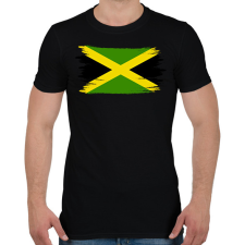 PRINTFASHION Jamaica flag - Férfi póló - Fekete férfi póló