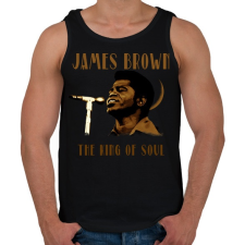 PRINTFASHION JAMES BROWN - Férfi atléta - Fekete atléta, trikó
