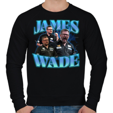 PRINTFASHION James Wade - darts - Férfi pulóver - Fekete