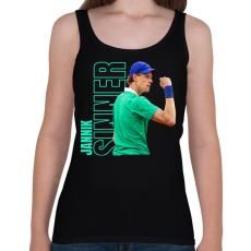 PRINTFASHION Jannik Sinner - Női atléta - Fekete