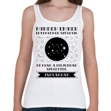 PRINTFASHION Január: Vízöntő - Női atléta - Fehér női trikó